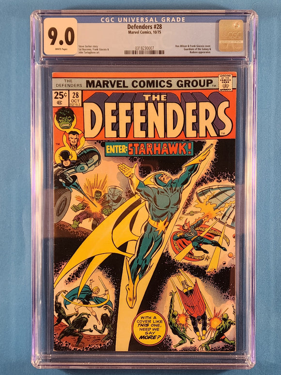 Defenders Vol. 1  # 28  CGC  9.0
