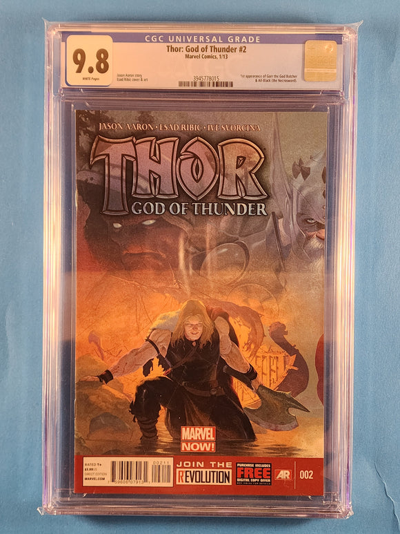 Thor: God of Thunder  # 2  CGC 9.8