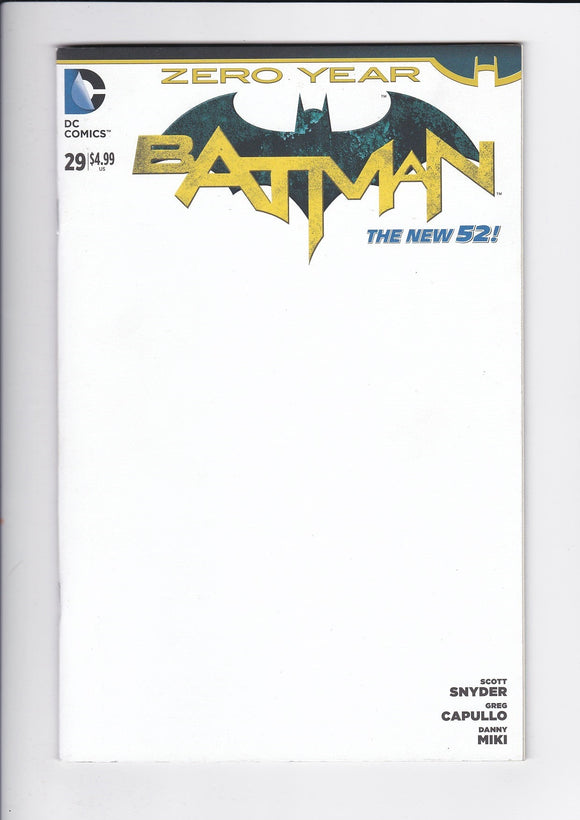 Batman Vol. 2  # 29  Blank Variant