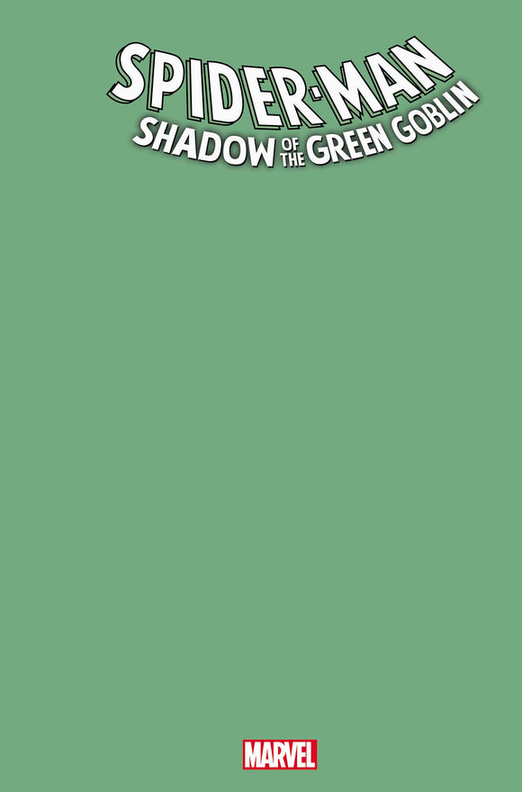 SPIDER-MAN SHADOW OF THE GREEN GOBLIN #1 GREEN BLANK CVR VAR