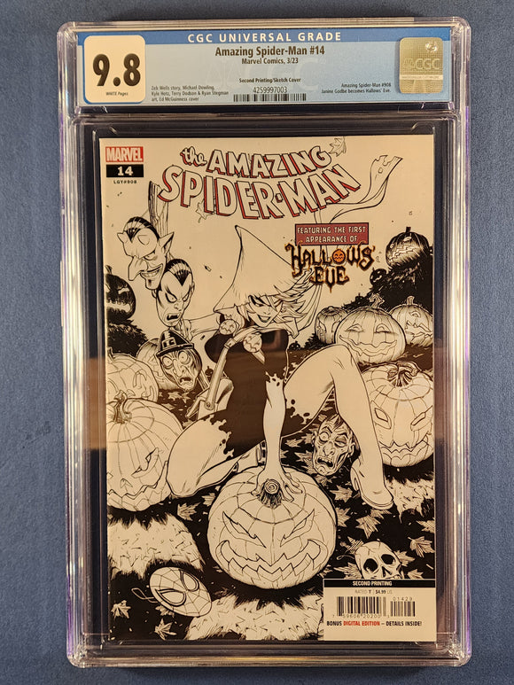 Amazing Spider-Man #14 Second Printing 1:25 9.8