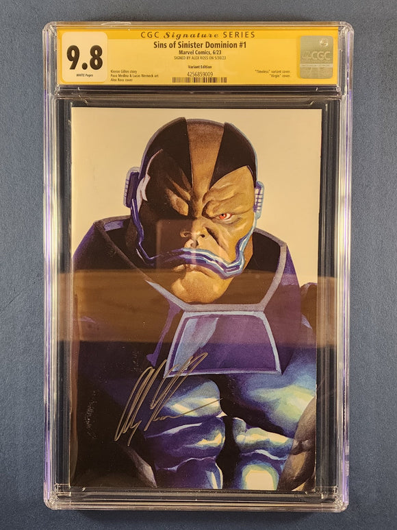 Sins of Sinister Dominion  # 1  Ross Variant Signed by Alex Ross CGC 9.8
