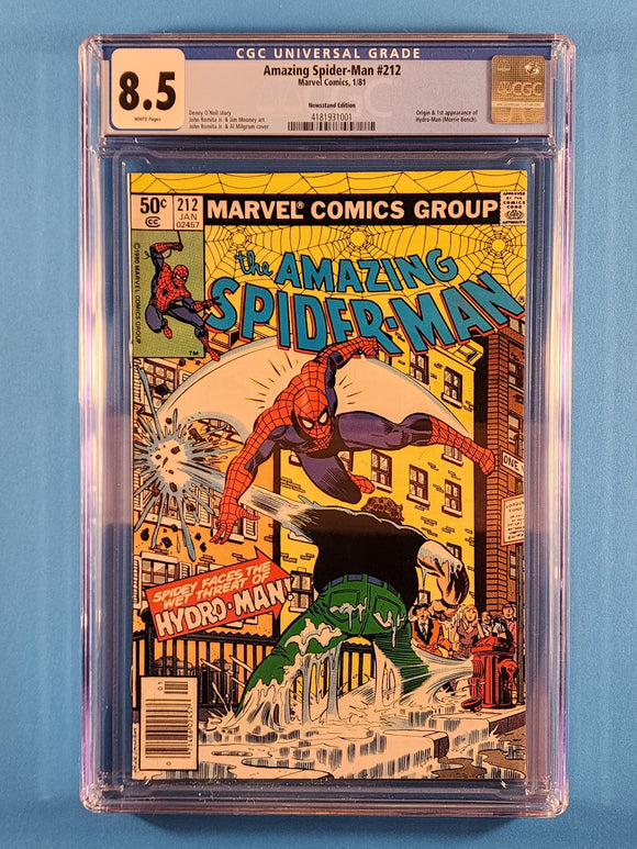 Amazing Spider-Man Vol. 1  # 212  CGC  8.5