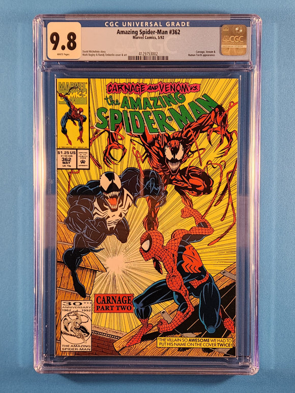 Amazing Spider-Man Vol. 1  # 362  CGC 9.8