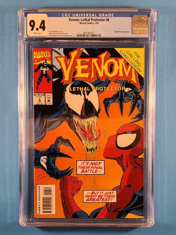 Venom: Lethal Protector Vol. 1  # 6  CGC 9.4