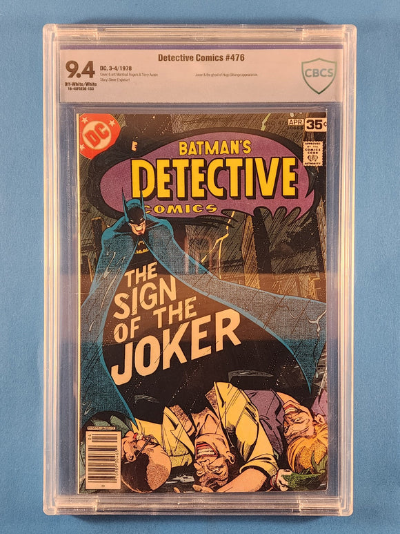 Detective Comics Vol. 1  # 476  CBCS 9.4