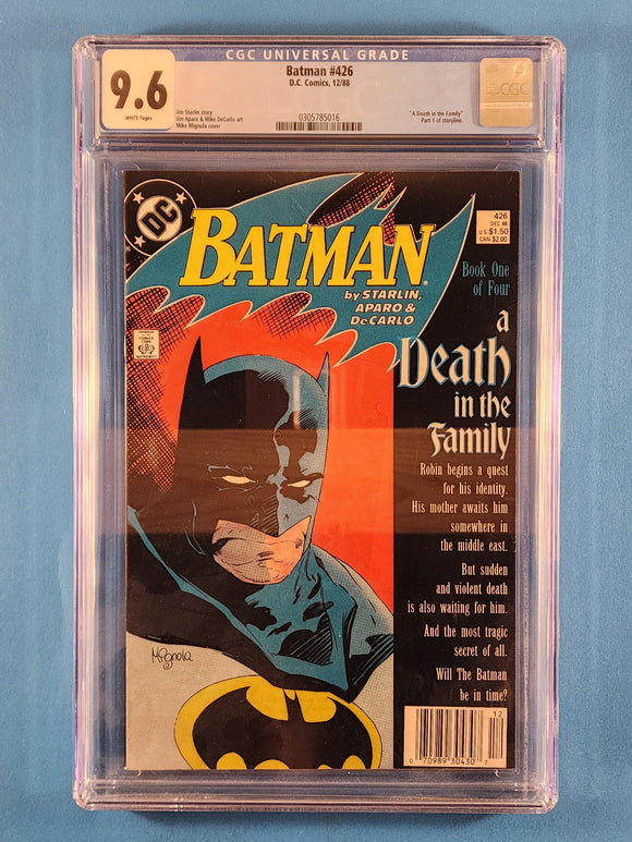 Batman Vol. 1  # 426  Newsstand  CGC 9.6
