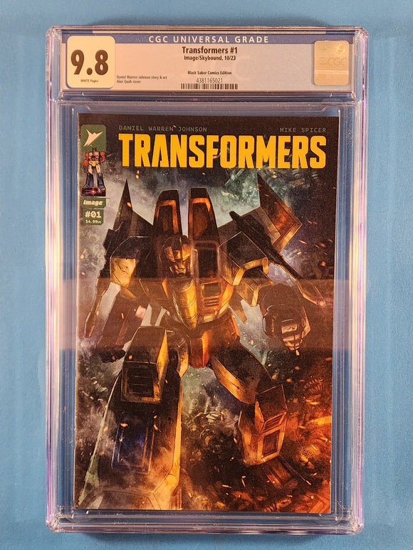 Transformers  # 1  Alan Quah Exclusive Variant  CGC 9.8