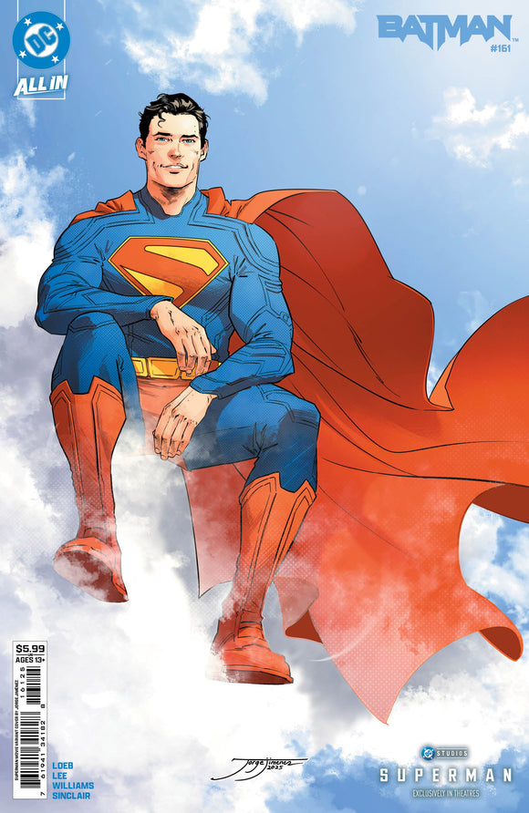 BATMAN #161 CVR J JORGE JIMENEZ SUPERMAN MOVIE CARD STOCK VAR