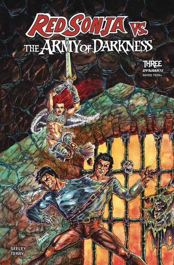 RED SONJA VS THE ARMY OF DARKNESS #3 CVR D NIKKOL JELENIC VAR