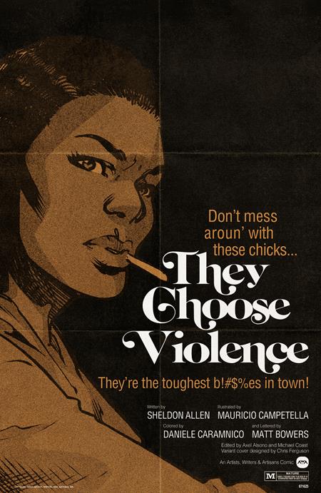 THEY CHOOSE VIOLENCE #2 (OF 5) CVR B RAHZZAH BLAXPLOITATION FILM HOMAGE VAR