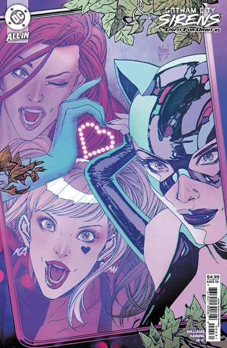 GOTHAM CITY SIRENS UNFIT FOR ORBIT #5 (OF 5) CVR C GUILLEM MARCH CONNECTING CARD STOCK VAR