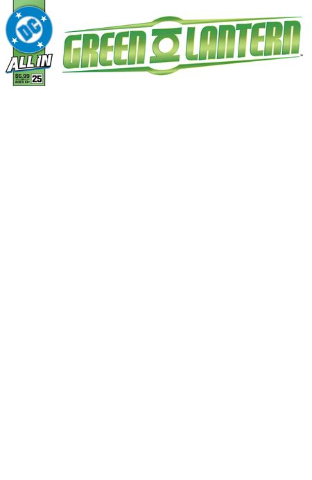 GREEN LANTERN #25 CVR E BLANK CARD STOCK VAR