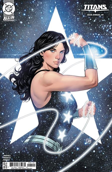 TITANS 2025 ANNUAL #1 (ONE SHOT) CVR B DANIEL SAMPERE CARD STOCK VAR