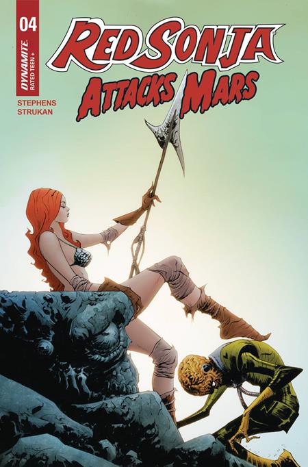RED SONJA ATTACKS MARS #4 (OF 4) CVR B JAE LEE POLYBAGGED TRADING CARD VAR