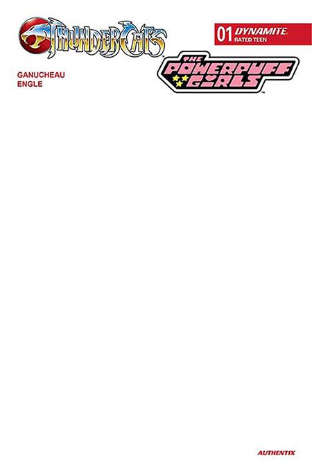 THUNDERCATS POWERPUFF GIRLS #1 CVR F BLANK AUTHENTIX VAR