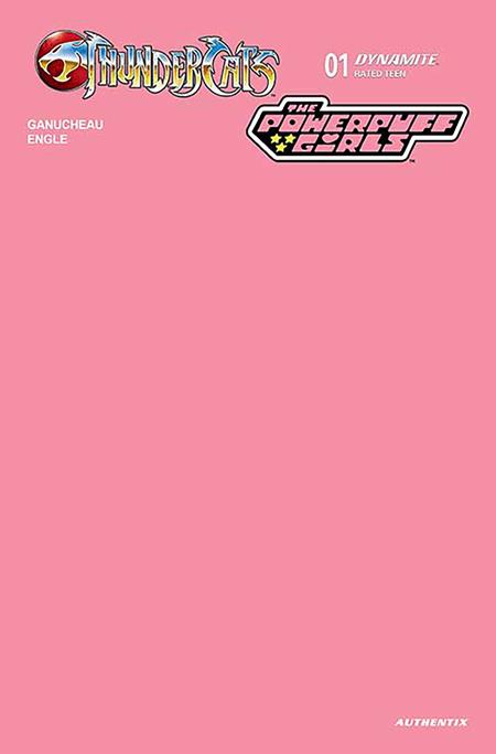 THUNDERCATS POWERPUFF GIRLS #1 CVR O INC 1:5 KEN HAESER LINE ART FOC BONUS VAR