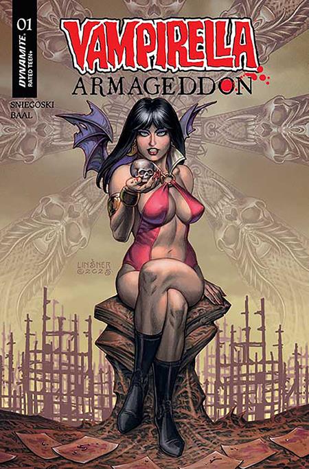 VAMPIRELLA ARMAGEDDON #1 CVR V INC 1:7 JOSEPH MICHAEL LINSNER FOIL VAR