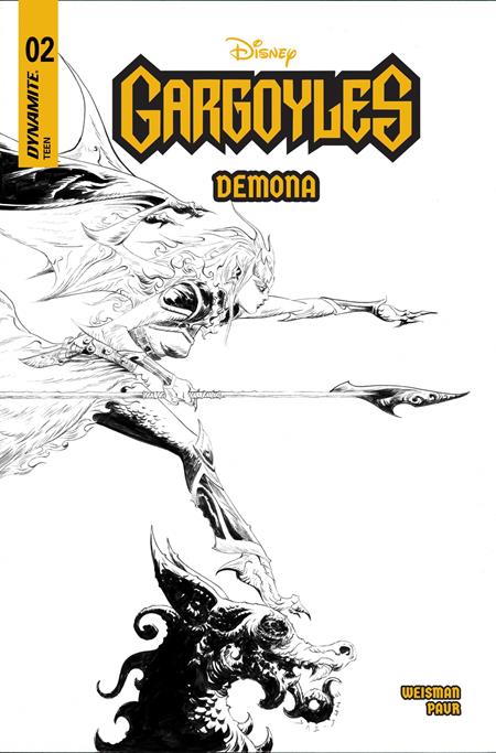 GARGOYLES DEMONA #2 CVR K INC 1:7 JAE LEE LINE ART FOC BONUS VAR