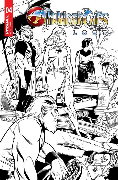 THUNDERCATS LOST #4 CVR H INC 1:10 CLAYTON HENRY LINE ART VAR