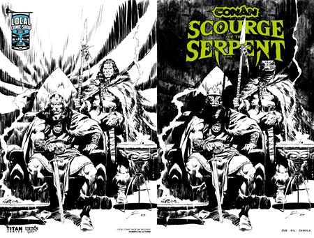 CONAN THE BARBARIAN SCOURGE OF THE SERPENT #1 (OF 4) CVR J  ROBERTO DE LA TORRE LCSD EXCLUSIVE INKS WRAPAROUND VAR (2025)