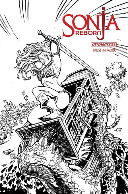 SONJA REBORN #2 CVR H INC 1:10 CHAD HARDIN LINE ART VAR (2025)