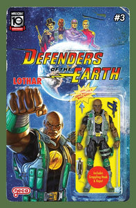 *Pre-Order* DEFENDERS OF THE EARTH #3 (OF 8) CVR B DJORDJE DJOKOVIC ACTION FIGURE COVER VAR