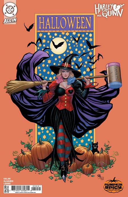 HARLEY QUINN #55 CVR E FRANK CHO PUMPKIN SPICY CARD STOCK VAR (2025)