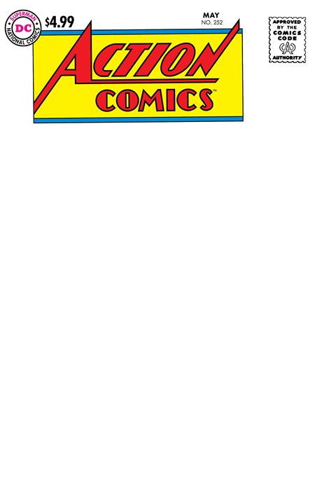 ACTION COMICS #252 FACSIMILE EDITION CVR C BLANK VAR (2025)
