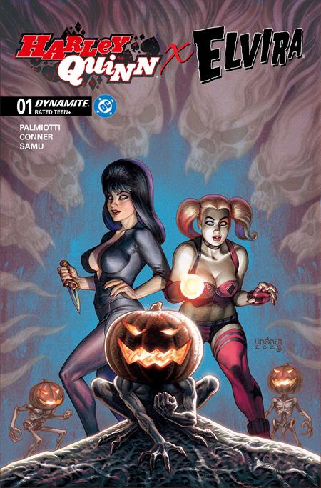 HARLEY QUINN X ELVIRA #1 CVR C JOSEPH MICHAEL LINSNER VAR (2025)