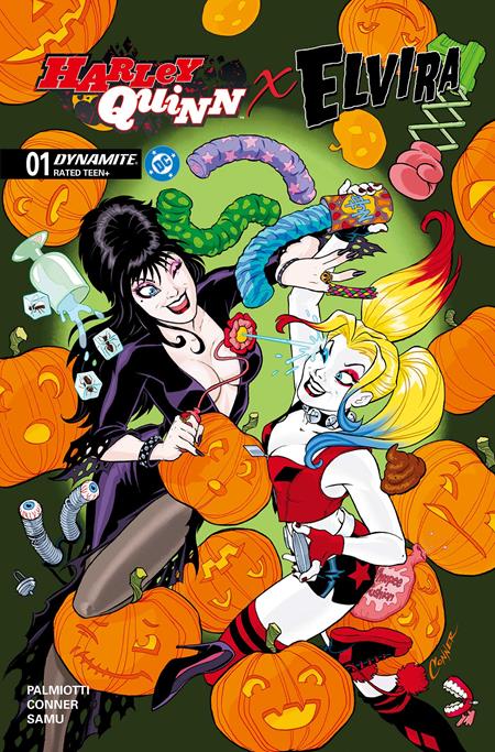 HARLEY QUINN X ELVIRA #1 CVR F AMANDA CONNER FOIL VAR (2025)