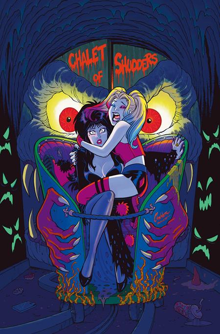 HARLEY QUINN X ELVIRA #1 CVR R INC 1:20 AMANDA CONNER FOIL VIRGIN VAR (2025)