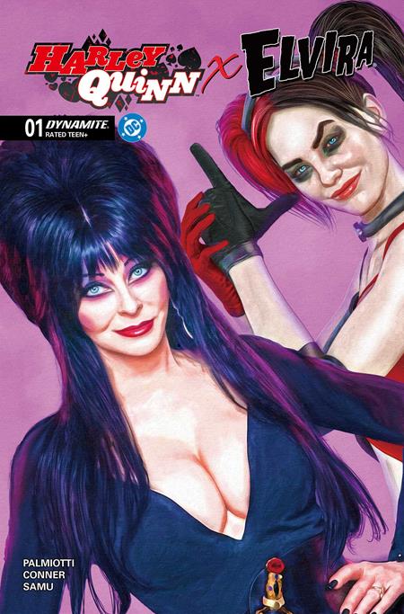 HARLEY QUINN X ELVIRA #1 CVR Y INC 1:10 MARK SPEARS PINK FOC BONUS VAR (2025)