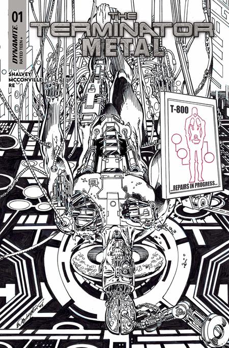 TERMINATOR METAL #1 CVR M INC 1:5 BOB LAYTON LINE ART FOC BONUS VAR (2025)