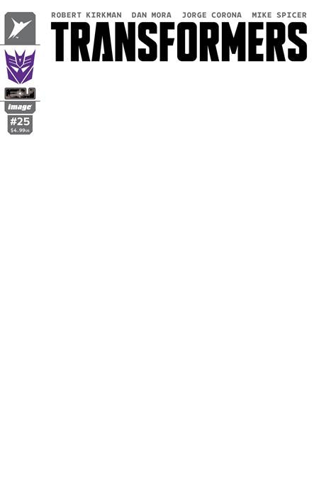 TRANSFORMERS #25 CVR H BLANK SKETCH DECEPTICON VAR (2025)