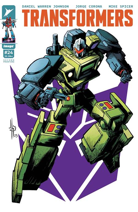 TRANSFORMERS #24 2ND PTG CVR A JASON HOWARD DECEPTICON (2025)