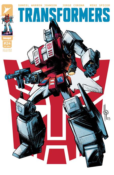 TRANSFORMERS #24 2ND PTG CVR B JASON HOWARD AUTOBOT VAR (2025)