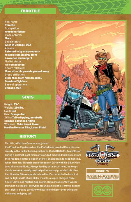 BIKER MICE FROM MARS (2025) #5 CVR C AJ JOTHIKUMAR HANDBOOK VAR (2025)