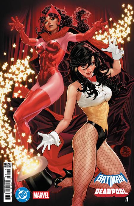 DC MARVEL BATMAN DEADPOOL #1 (ONE SHOT) CVR D MARK BROOKS ZATANNA SCARLET WITCH CARD STOCK VAR (2025)