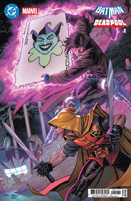 DC MARVEL BATMAN DEADPOOL #1 (ONE SHOT) CVR I ANDY KUBERT DAMIAN WAYNE GAMBIT CARD STOCK VAR (2025)