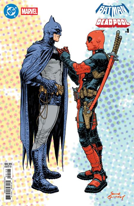 DC MARVEL BATMAN DEADPOOL #1 (ONE SHOT) CVR N FRANK QUITELY BATMAN DEADPOOL CARD STOCK VAR (2025)