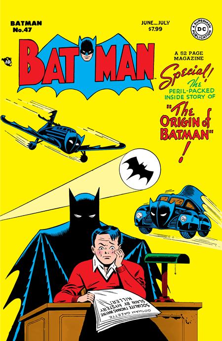 BATMAN #47 FACSIMILE EDITION CVR B BOB KANE FOIL VAR (2025)