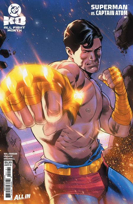 DC K.O. SUPERMAN VS CAPTAIN ATOM #1 (ONE SHOT) CVR C LUCAS MEYER CARD STOCK VAR  (2025)
