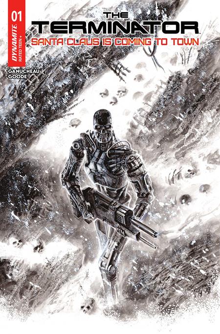 TERMINATOR SANTA CLAUS IS COMING TO TOWN #1 (ONE SHOT) CVR J INC 1:5 FRANCESCO BIAGINI LINE ART FOC BONUS VAR  (2025)