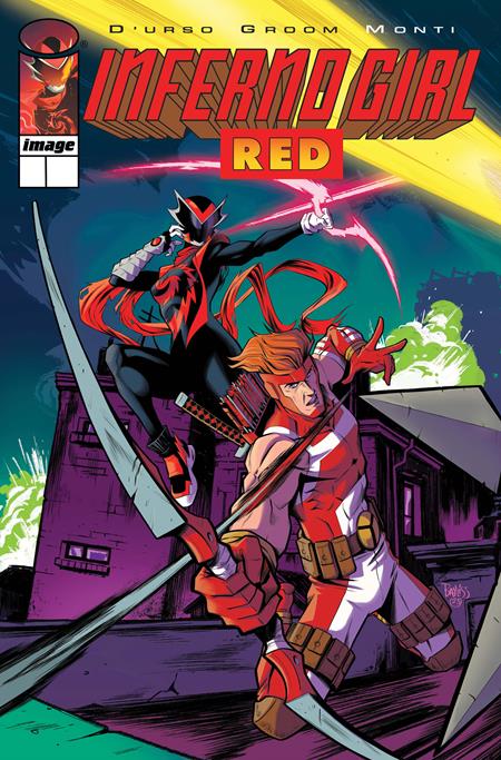 INFERNO GIRL RED BOOK TWO #1 (OF 3) CVR D DANIEL BAYLISS YOUNGBLOOD TEAM UP VAR  (2025)
