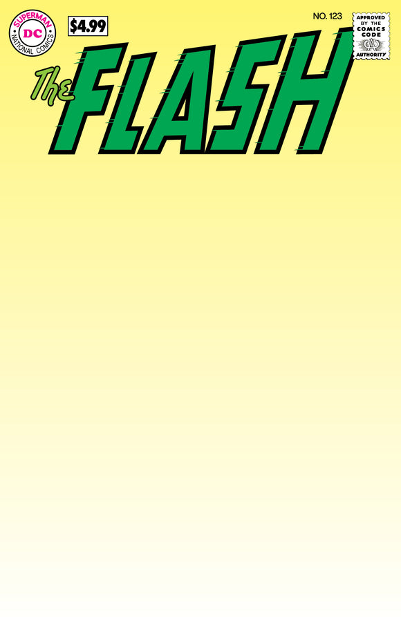 FLASH #123 FACSIMILE EDITION CVR B BLANK CS VAR