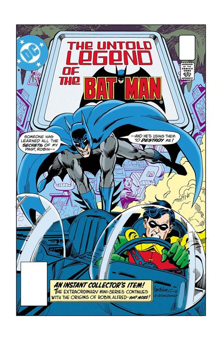 *Pre-Order* LIMITED EDITION THE UNTOLD LEGEND OF THE BATMAN #1 CVR A JOSE LUIS GARCIA-LOPEZ & DICK GIORDANO