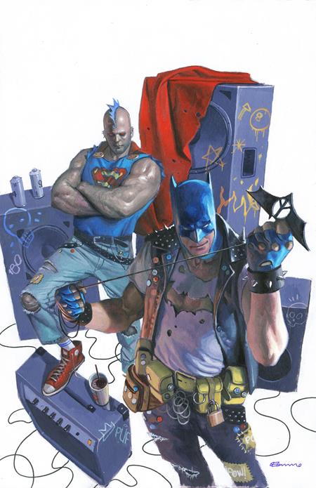 *Pre-Order* BATMAN SUPERMAN WORLDS FINEST #47 CVR E FABRIZIO DE TOMMASO PUNK ROCK CARD STOCK VAR