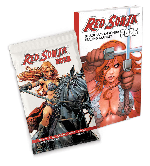 *Pre-Order* RED SONJA 2025 DELUXE ULTRA-PREMIUM TRADING CARD SET MINI-BOX FOIL-PACK