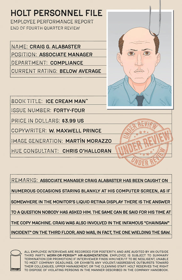 ICE CREAM MAN #44 CVR A MARTIN MORAZZO & CHRIS OHALLORAN